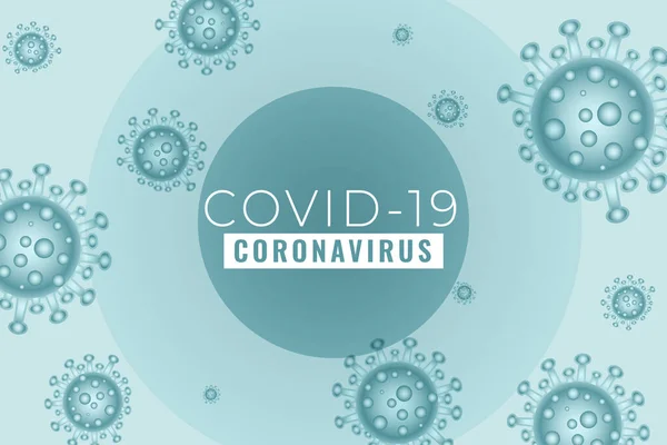 Novo Coronavirus Covid19 Propagação Surto Fundo Design —  Vetores de Stock