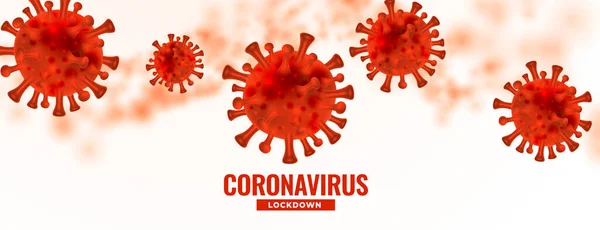 Peligroso Coronavirus Covid19 Brote Propagación Diseño Fondo — Vector de stock