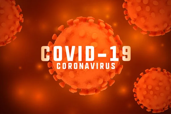 Román Korona Virus Covid19 Ohnisko Pozadí Plakát — Stockový vektor