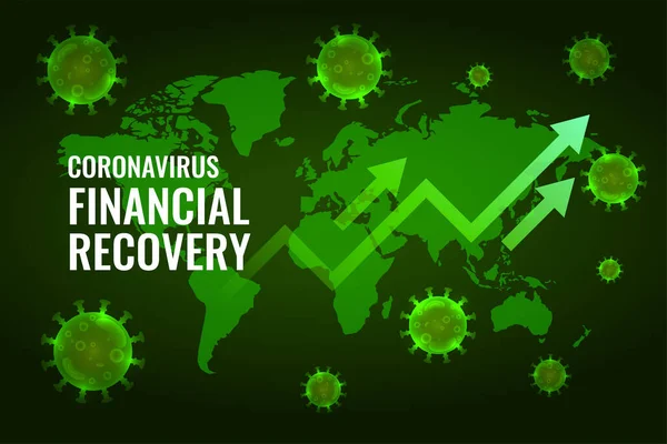 Recuperação Economia Financeira Após Projeto Impacto Coronavírus —  Vetores de Stock