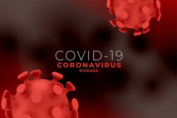 Covid19 Antecedentes Pandémicos Coronavirus Con Células Virales — Vector de stock