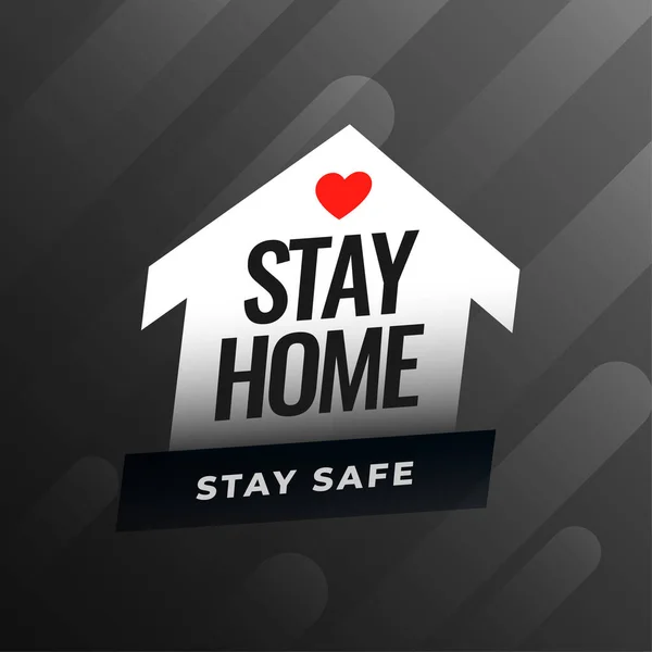 Stay Home Stay Safe Advice Background — Stock Vector