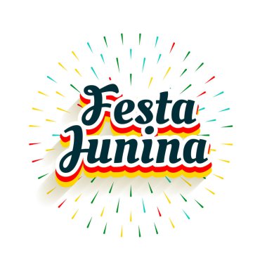 Fista Junina kutlama arkaplanı havai fişek patlaması
