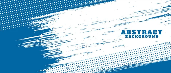 Diseño Fondo Textura Grunge Abstracta Azul Blanca — Vector de stock