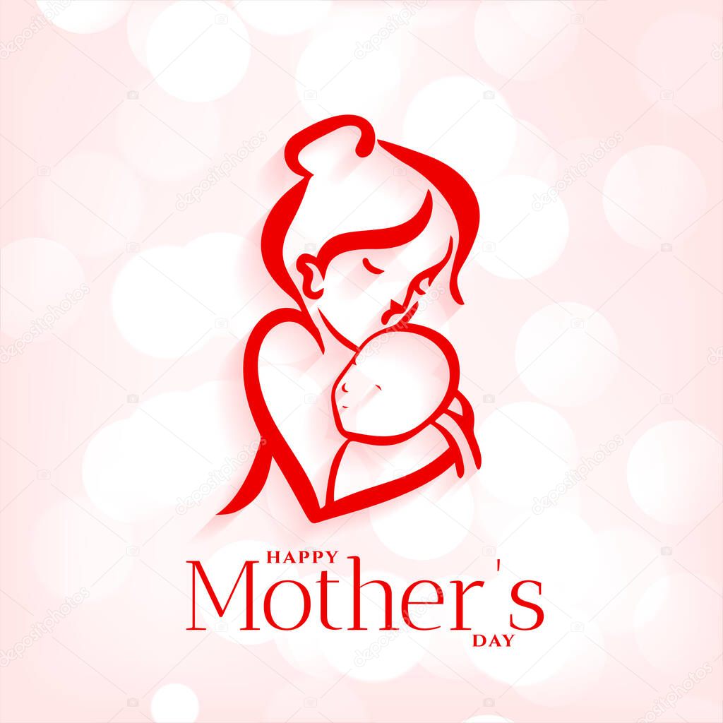 mother and baby hug background for mothers day