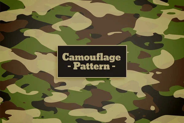 Kamouflage Mönster Bakgrund För Armén Och Militären — Stock vektor
