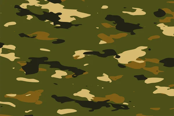 Militär Grön Kamouflage Mönster Struktur Bakgrund Design — Stock vektor