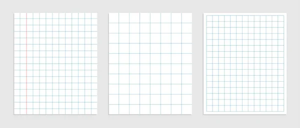 Σύνολο Μαθηματικών Τετράγωνο Χαρτί Διάφορα Μεγέθη — Διανυσματικό Αρχείο
