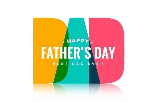 Feliz Padre Día Creativo Tarjeta Diseño Fondo — Vector de stock