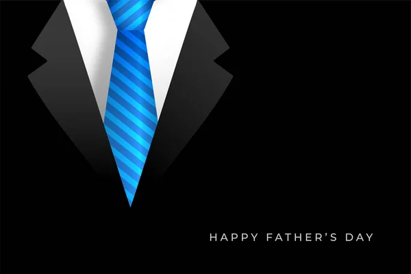 幸せな父親の日の背景にコートとネクタイのデザイン — ストックベクタ