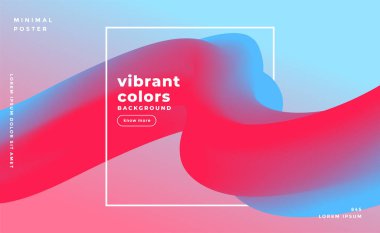 güzel renkli 3d sıvı akışı modern arkaplan tasarımı