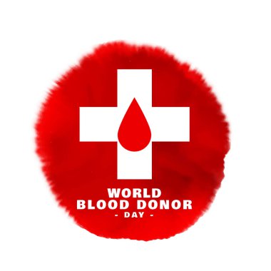Farkındalık yaratmak için dünya kan bağışı günü posteri