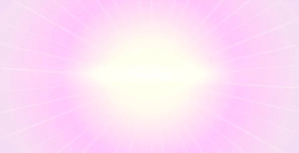 柔和的粉色背景 明亮的光芒 — 图库矢量图片