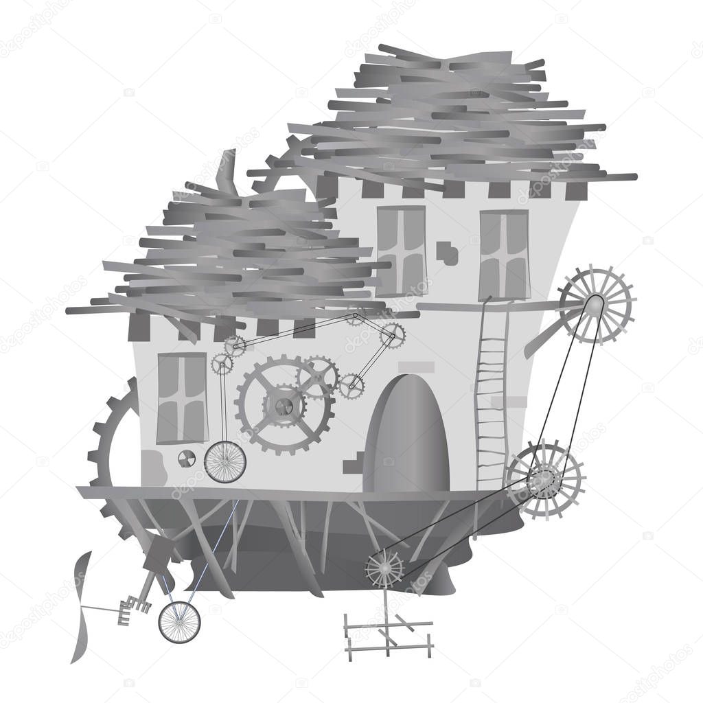 funny mechanical house factory