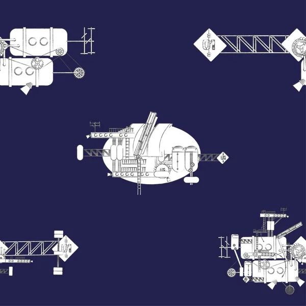 Vehículo espacial especial — Vector de stock