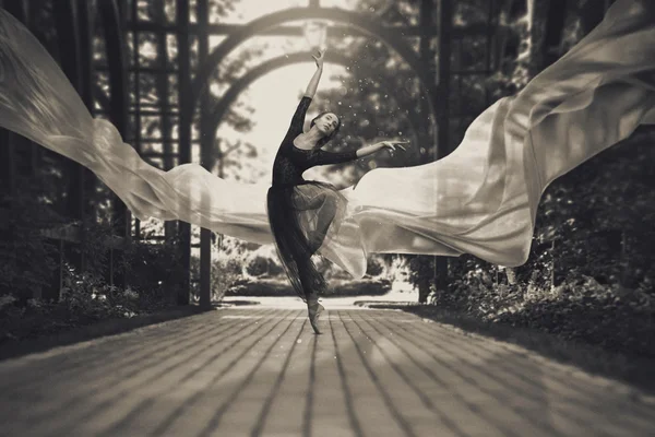 Балерина на улицах — стоковое фото