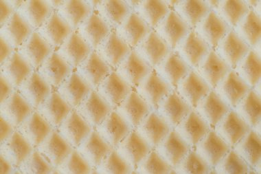 Waffle arka plan hücre dokusu yakın çekim. Lezzetli waffle manzarası