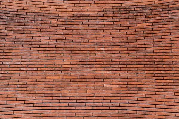 Textura do tijolo velho na fachada curvada da parede / textura de fundo / teste padrão sem emenda / material weathered — Fotografia de Stock