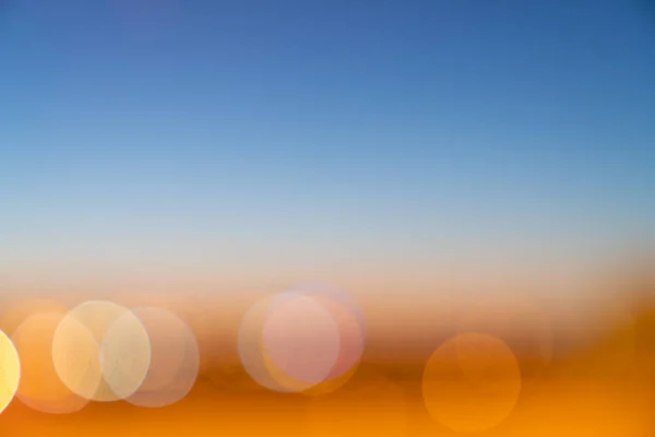 Gradient sky with city light bokeh effect at the bottom / gradient effect / background concept / sky texture — Stock Photo, Image