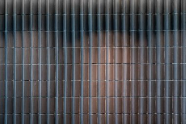 Aydınlatılmış ışık ayarı / arkaplan dokusu / iç malzemesi olan üçgen tuğla duvar dokusu