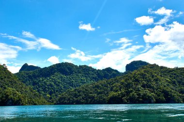 Langkawi, Malezya - 15 Ekim 2019:: Langkawi, hamile ada manzarası ile ünlüdür..