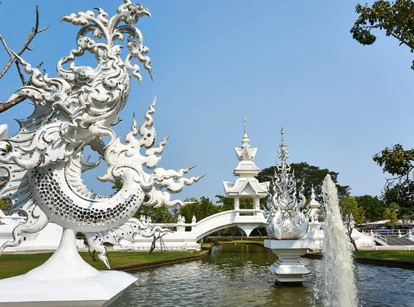 Chiang Rai Thailand Februari 2020 Witte Tempel Rong Khun Tempel — Stockfoto