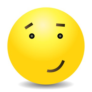 Sarı ifade gülümsemek yüz