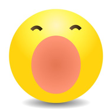 Sarı ifade esneme yüz