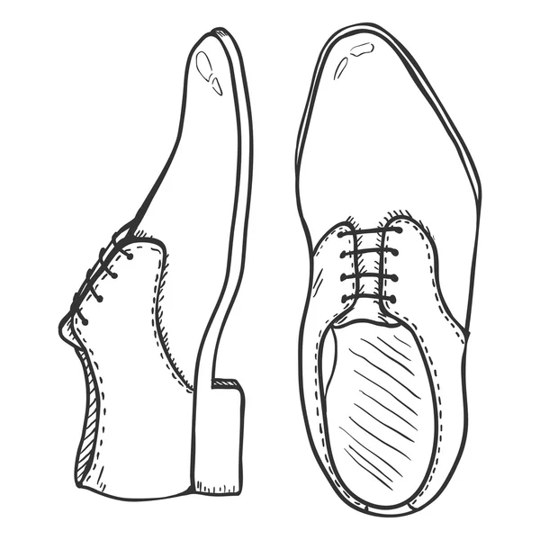 Par de sapatos masculinos clássicos . — Vetor de Stock
