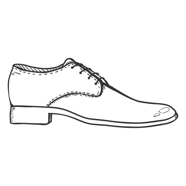 Single Classic Men Shoe — Stockový vektor