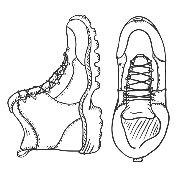 Hiking boots Stock Vectors, Royalty Free Hiking boots Illustrations Depositphotos®