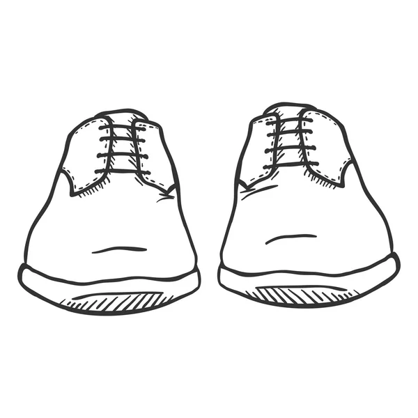 Coppia di scarpe classiche da uomo . — Vettoriale Stock