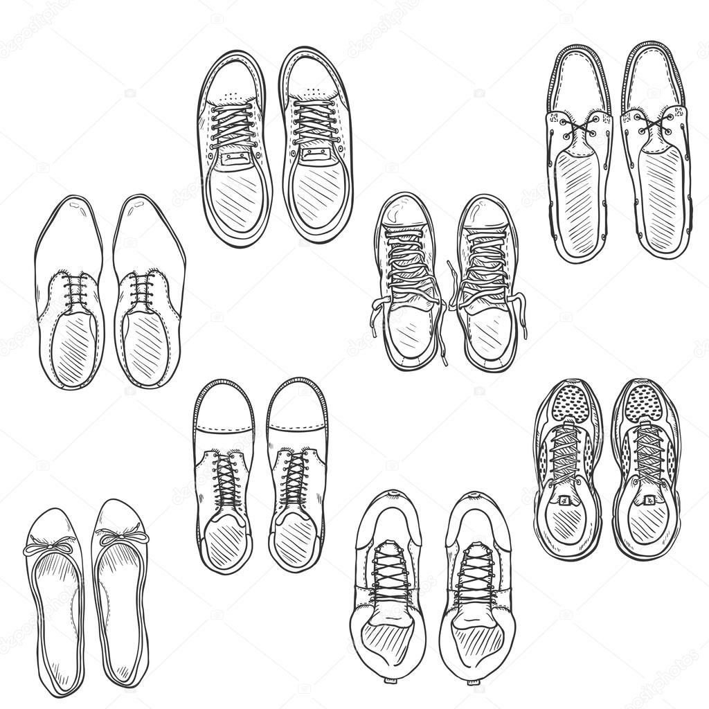 sketch scarpe