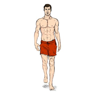 Erkek Model plaj şort