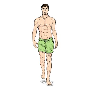 Erkek Model plaj şort