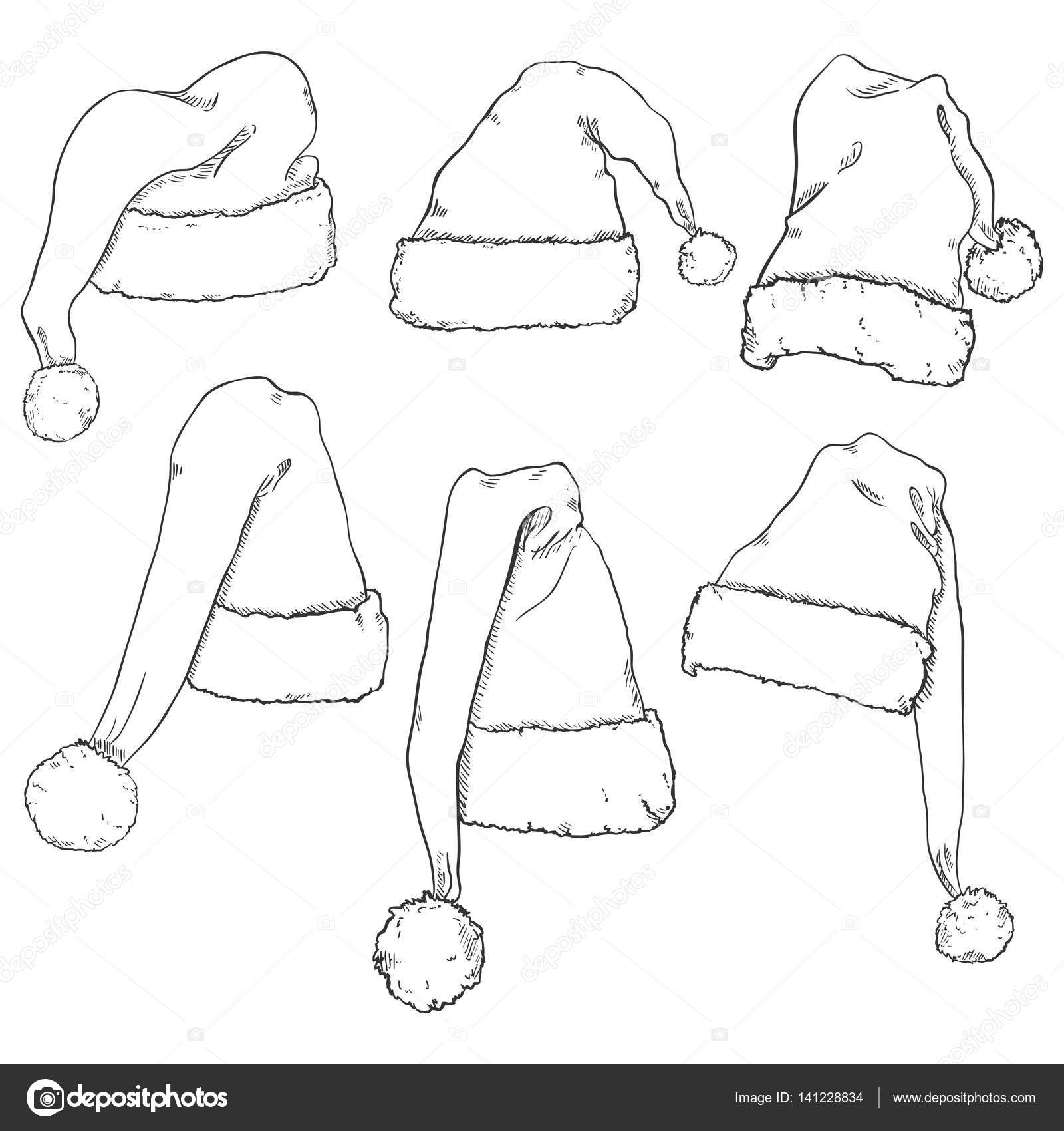 2 Ways How To Draw A Santa Hat - Simple Santa Hat Drawing Step By Step