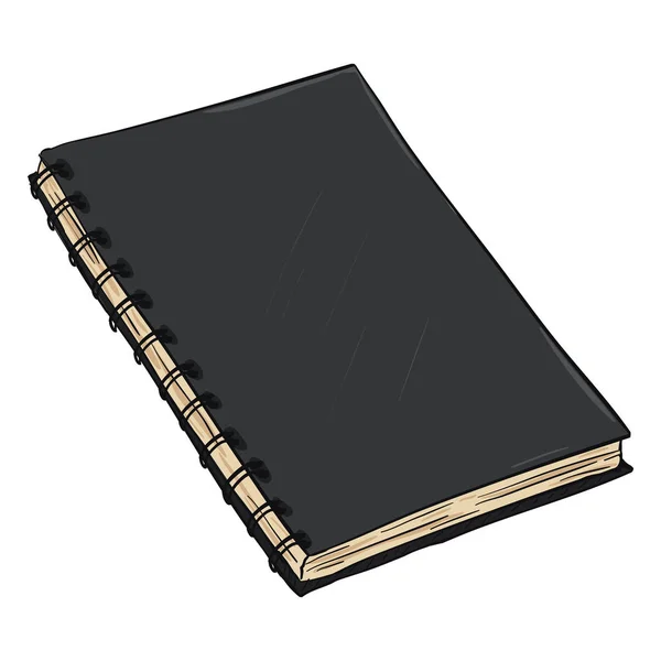 Kreslený obrázek spirála Notebook — Stockový vektor