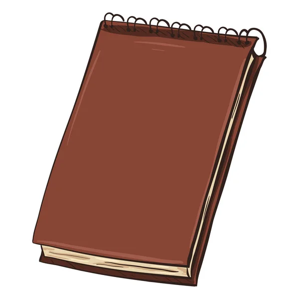 Desenhos animados Spiral Notebook ilustração — Vetor de Stock