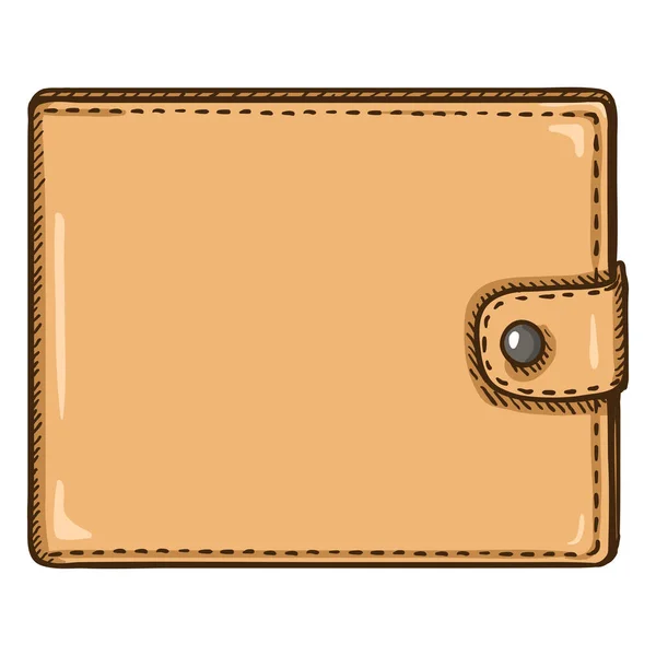 Cartoon beige Brieftasche — Stockvektor