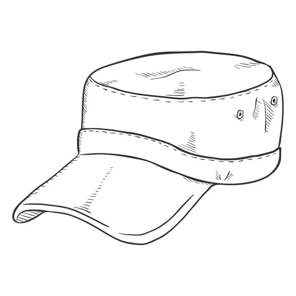 Croquis casquette armée — Image vectorielle