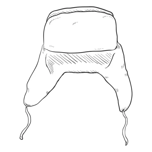 Traditionele oorflappen hoed — Stockvector
