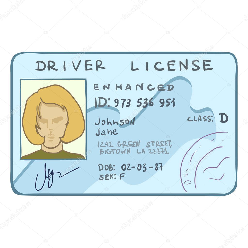 Cartoon Female Drivers ID