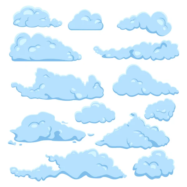 Blauwe wolken pictogram — Stockvector