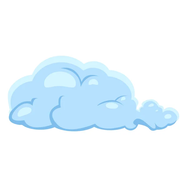 Icono de nube azul — Vector de stock