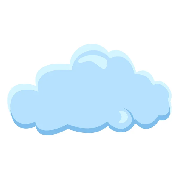 Icône nuage bleu — Image vectorielle