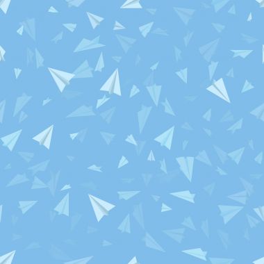 kağıt origami uçakları paterni