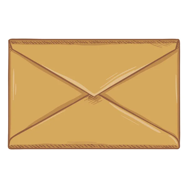 Sealed blank brown envelope — Stock Vector