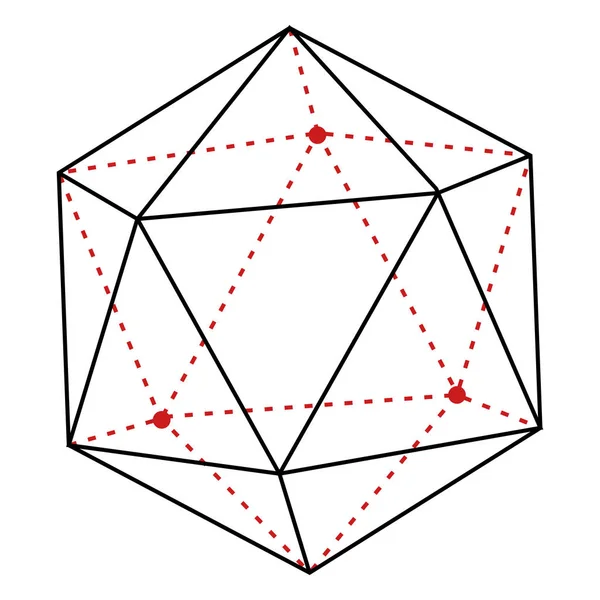 Hacimsel geometrik çokgen — Stok Vektör