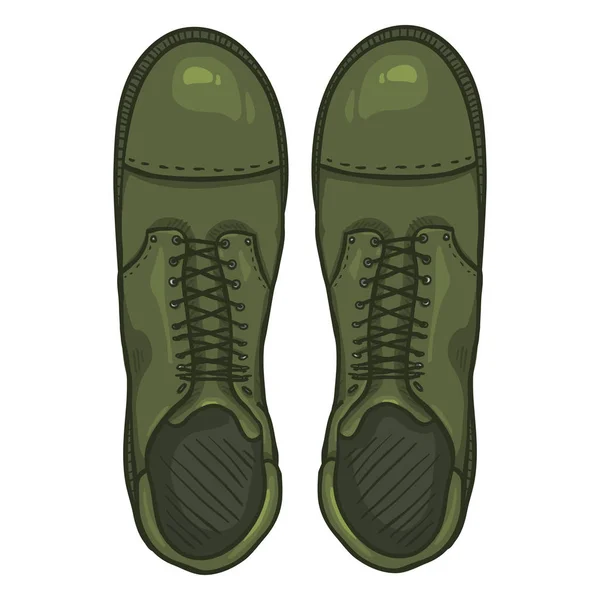 Kreslený vojenské boty. — Stockový vektor