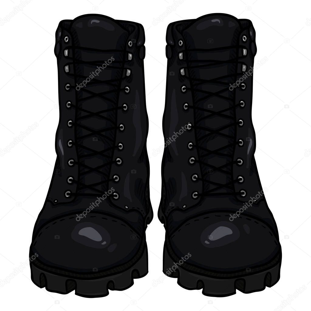 Cartoon Army Boots. 